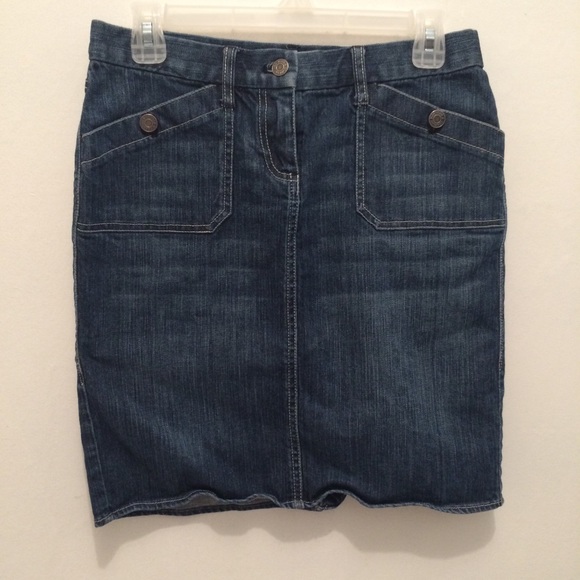 New York & Company Dresses & Skirts - New York & Company Dark Blue Denim Pencil Skirt